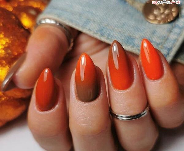 عکس طرح ناخن آمبره