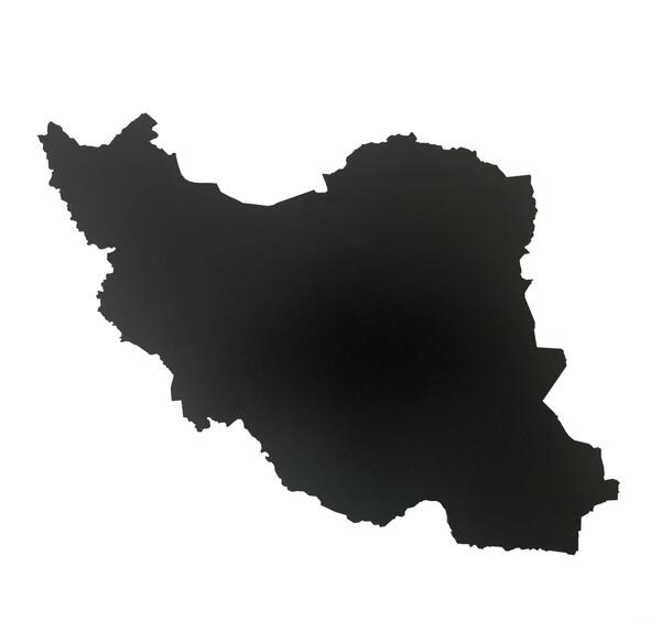 عکس نقشه ایران سیاه با دریا