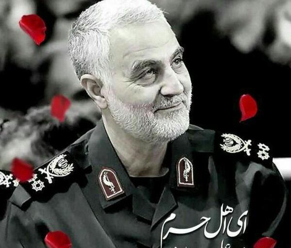 عکس حاج قاسم سلیمانی راحت