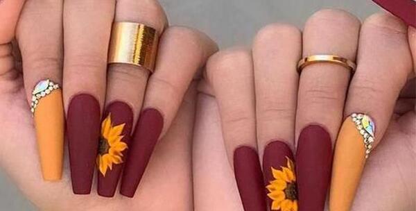 عکس مدل ناخن جدید پاییزی