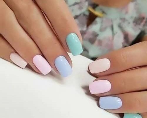 عکس مدل ناخن ساده تابستانی