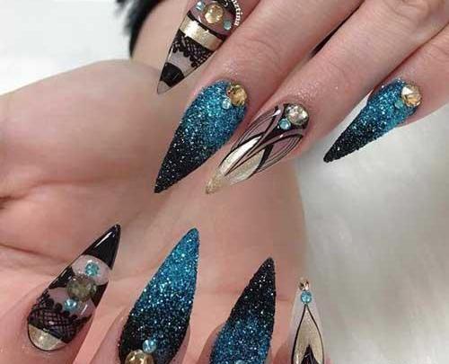 عکس مدل فرنچ ناخن کله قندی