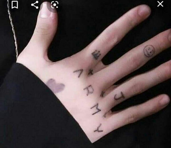 عکس تتوی دست جونگ کوک