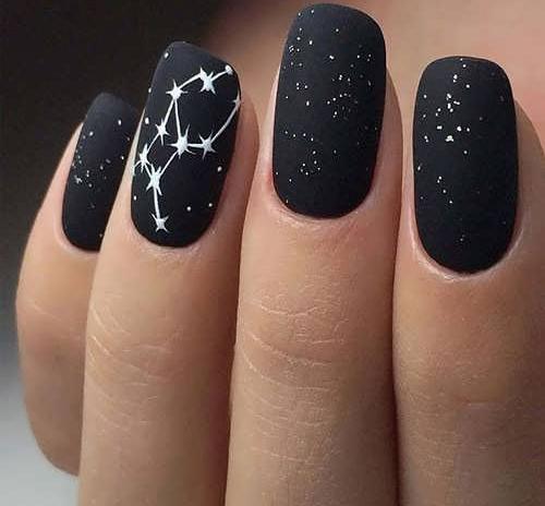 عکس مدل ناخن ساده تیره