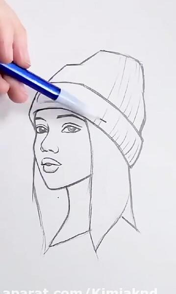 عکس نقاشی زیبا چهره