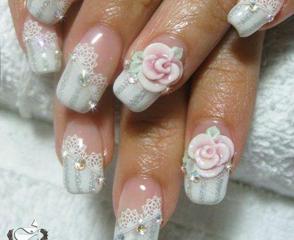 عکس مدل طراحی ناخن ساده عروس