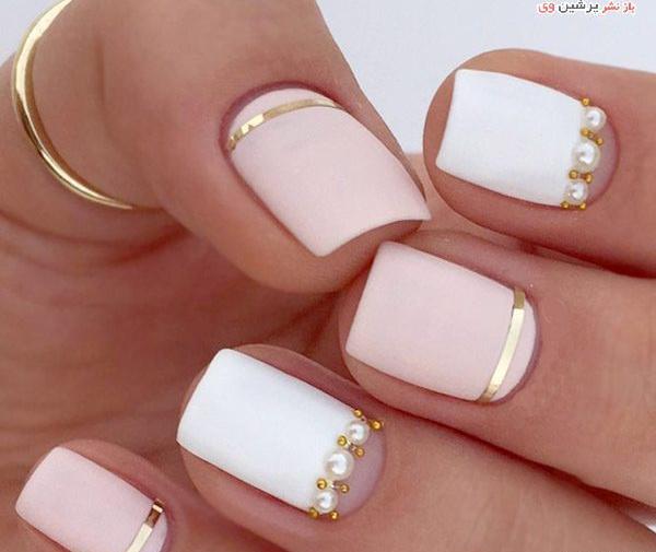 عکس مدل طراحی ناخن ساده عروس