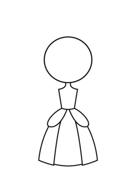 عکس نقاشی ساده و زیبا پرنسس