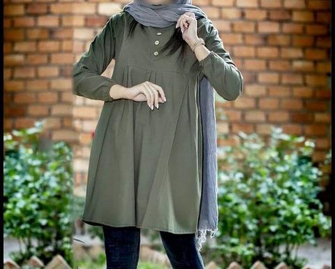 عکس مانتو جلو بسته کوتاه