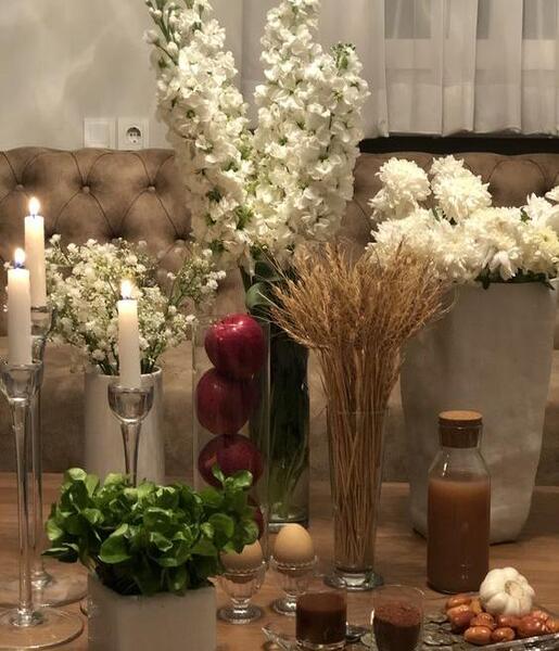 عکس نقاشی ساده سفره هفت سین