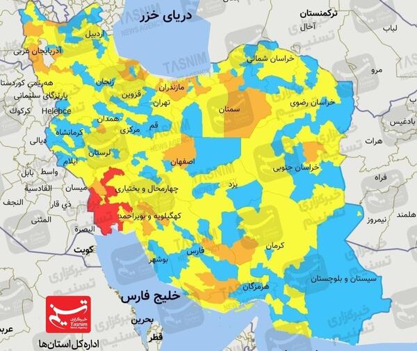 عکس نقشه ی ایران با استان ها