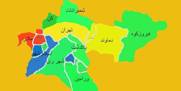 عکس نقشه ی ایران با استان ها