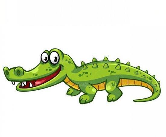عکس نقاشی ساده تمساح