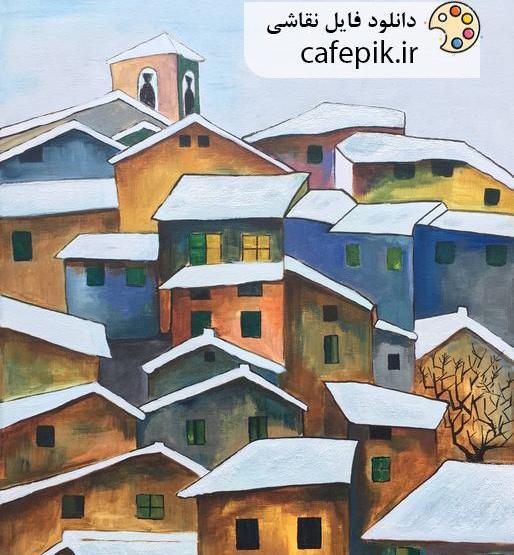 عکس نقاشی شهر مدرن