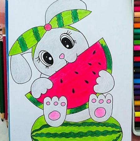 عکس نقاشی های دخترانه بچه گانه