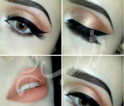 عکس تاتو خط چشم عربی