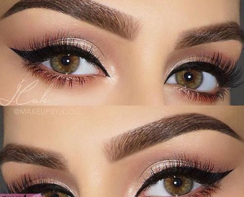 عکس تاتو خط چشم عربی
