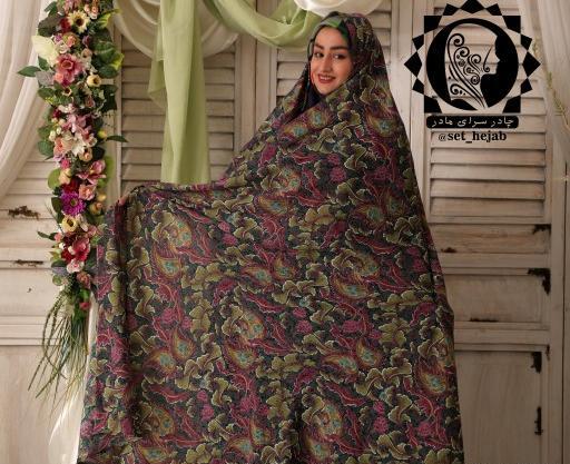عکس دختر چادر رنگی