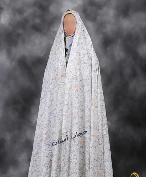 عکس دختر چادر رنگی