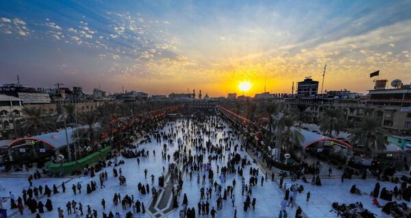 غروب عکس بین الحرمین