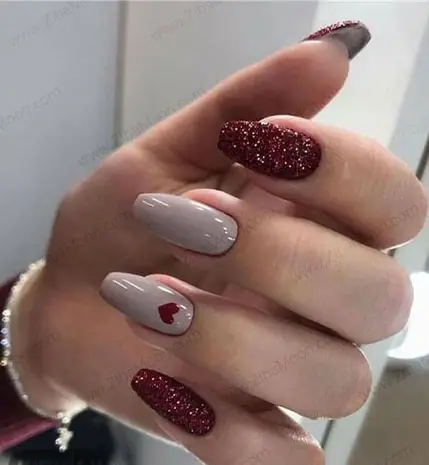 عکس مدل فرنچ ناخن زمستانی