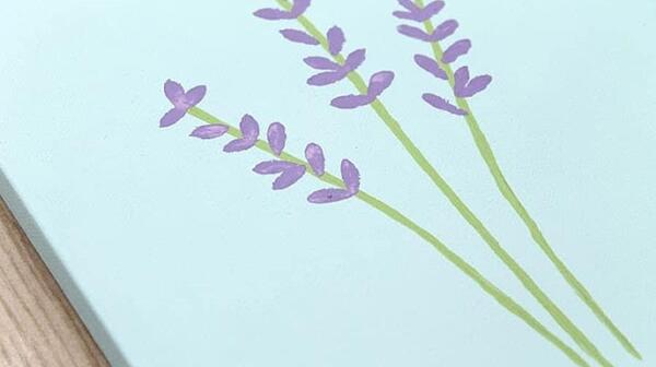 عکس نقاشی گل اسان زیبا