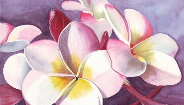 عکس نقاشی گل اسان زیبا