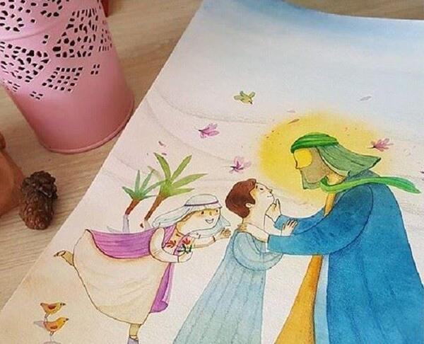عکس نقاشی ساده ی کودکانه