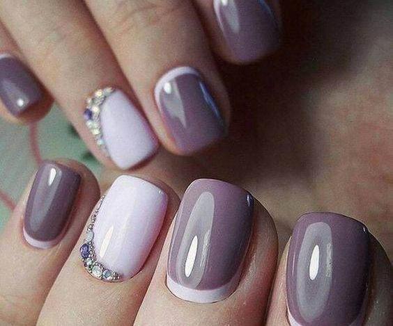 عکس مدل ناخن لمینت فرنچ