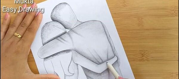 عکس نقاشی دختر پسر