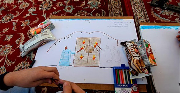 عکس نقاشی ساده حضرت فاطمه