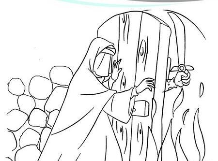 عکس نقاشی ساده حضرت فاطمه