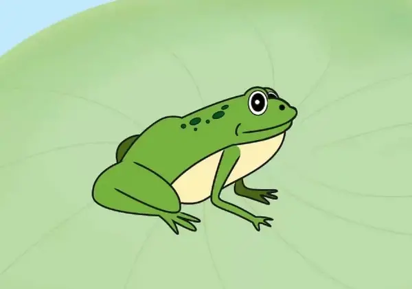عکس نقاشی ساده قورباغه