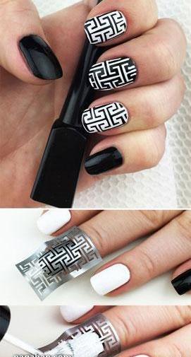 عکس طرح ناخن ورساچه