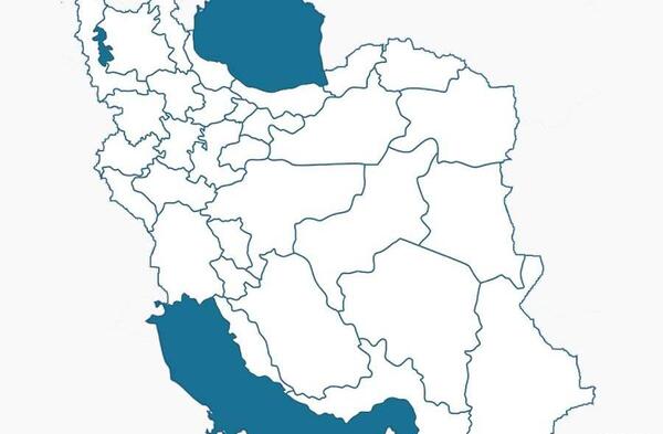 عکس نقشه ایران استان ها