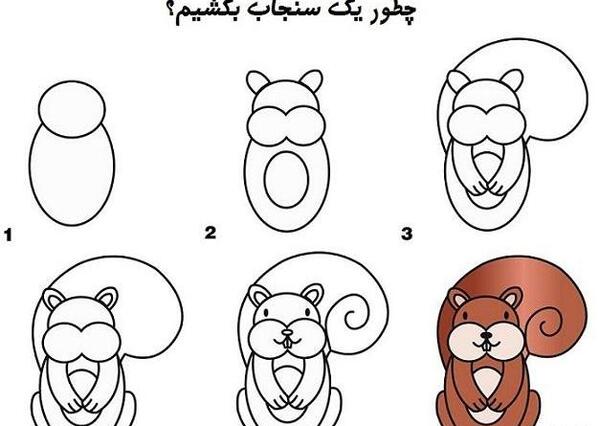 عکس نقاشی ساده مرحله به مرحله