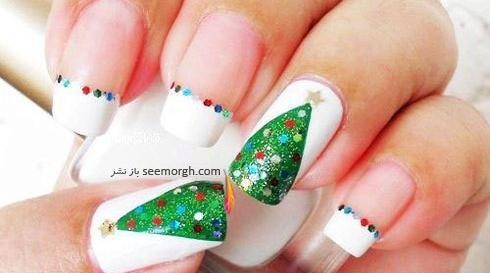 عکس مدل ناخن کریسمس