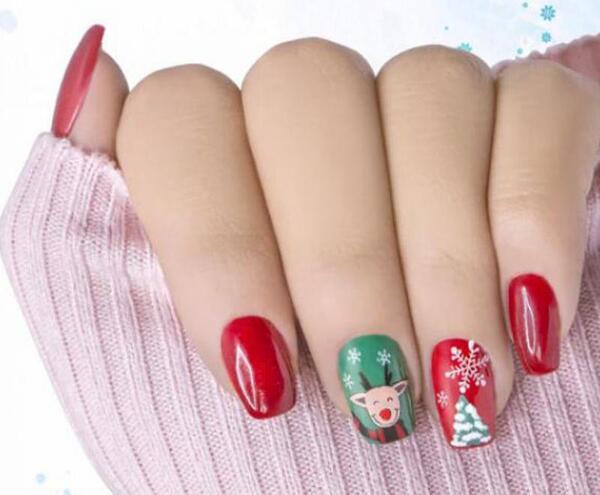 عکس مدل ناخن کریسمس