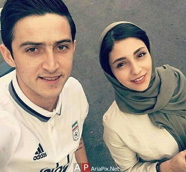 عکس تاتو روی دست سردار آزمون