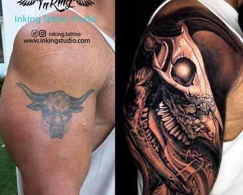 عکس تاتو روی دست رومن رینز