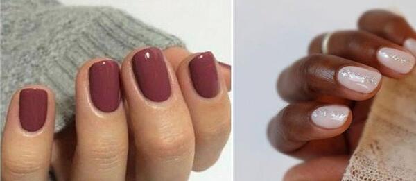 عکس مدل ناخن برای انگشتهای کوتاه