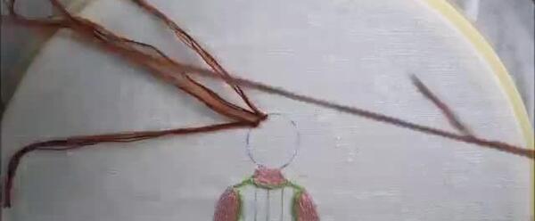 عکس گلدوزی شینیون مو