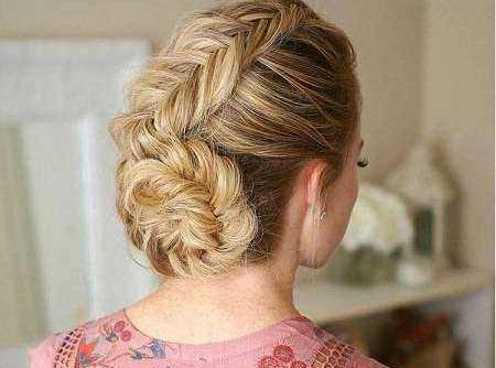 عکس گلدوزی شینیون مو