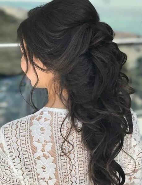 عکس گلدوزی شینیون مو