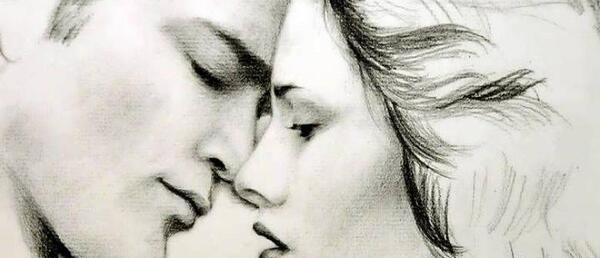 عکس نقاشی ساده عاشقانه