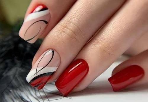 عکس مدل ژلیش ناخن ضربان قلب