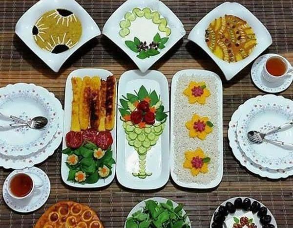 عکس از سفره افطاری ساده