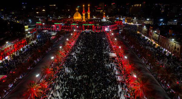 عکس بین الحرمین حضرت عباس