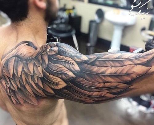 عکس طرح تاتو مردانه روی بازو