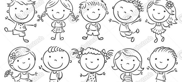 عکس نقاشی دختر و پسر روی تاب